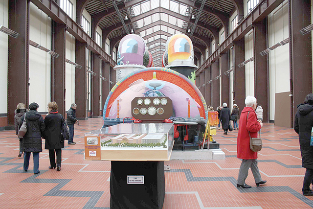 タービン発電機がアート作品に。 タービン発電機がアート作品に。